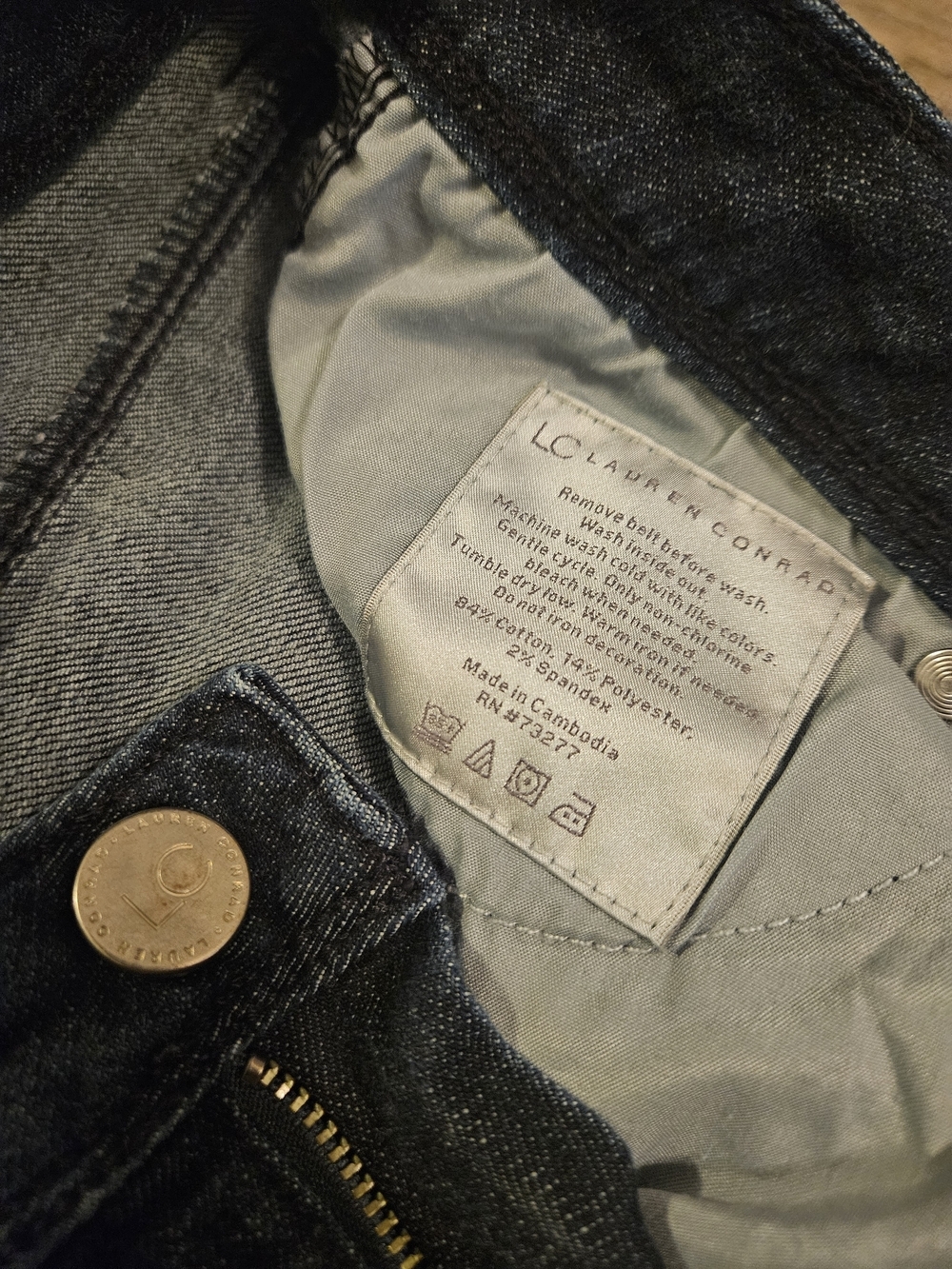LC Lauren Conrad Dark Blue Skinny Jeans - Picture 6 of 6